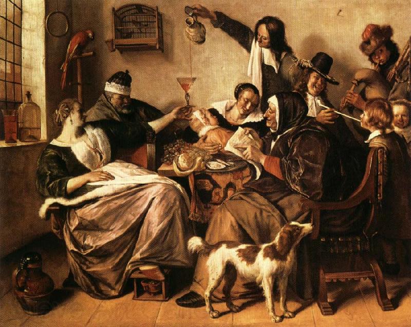 Jan Steen As the Old Sing.So Twitter the Young France oil painting art